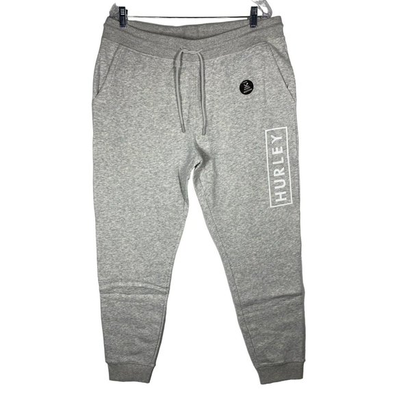 Hurley Other - Hurley Jogger Pants Mens  Heather Boxed Relaxed Fleece Size XL Ligth Gray